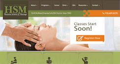 Desktop Screenshot of houstonschoolofmassage.com