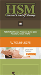 Mobile Screenshot of houstonschoolofmassage.com